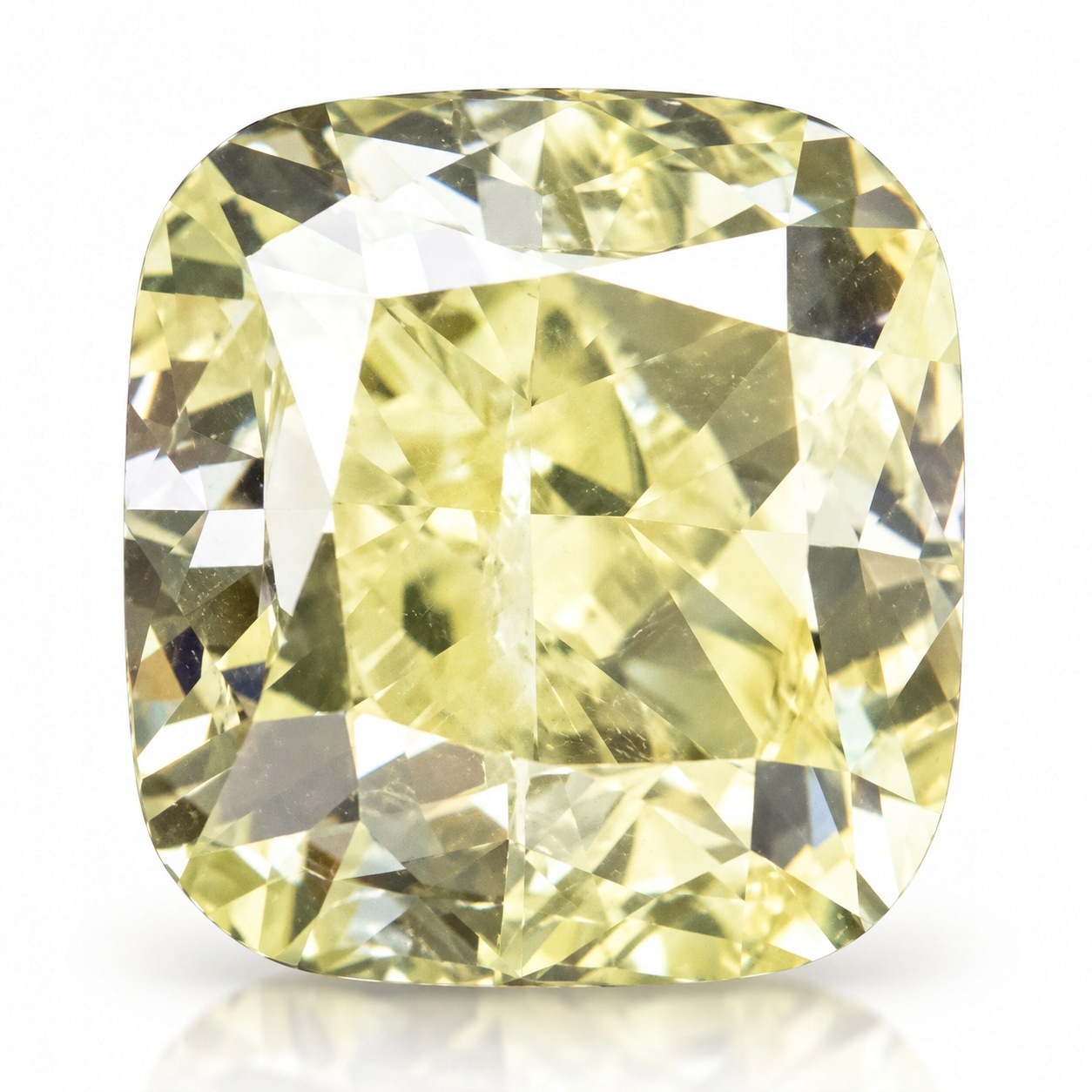 Přírodní diamant 0.34 ct Žlutý Cushion I1 certifikát Gra