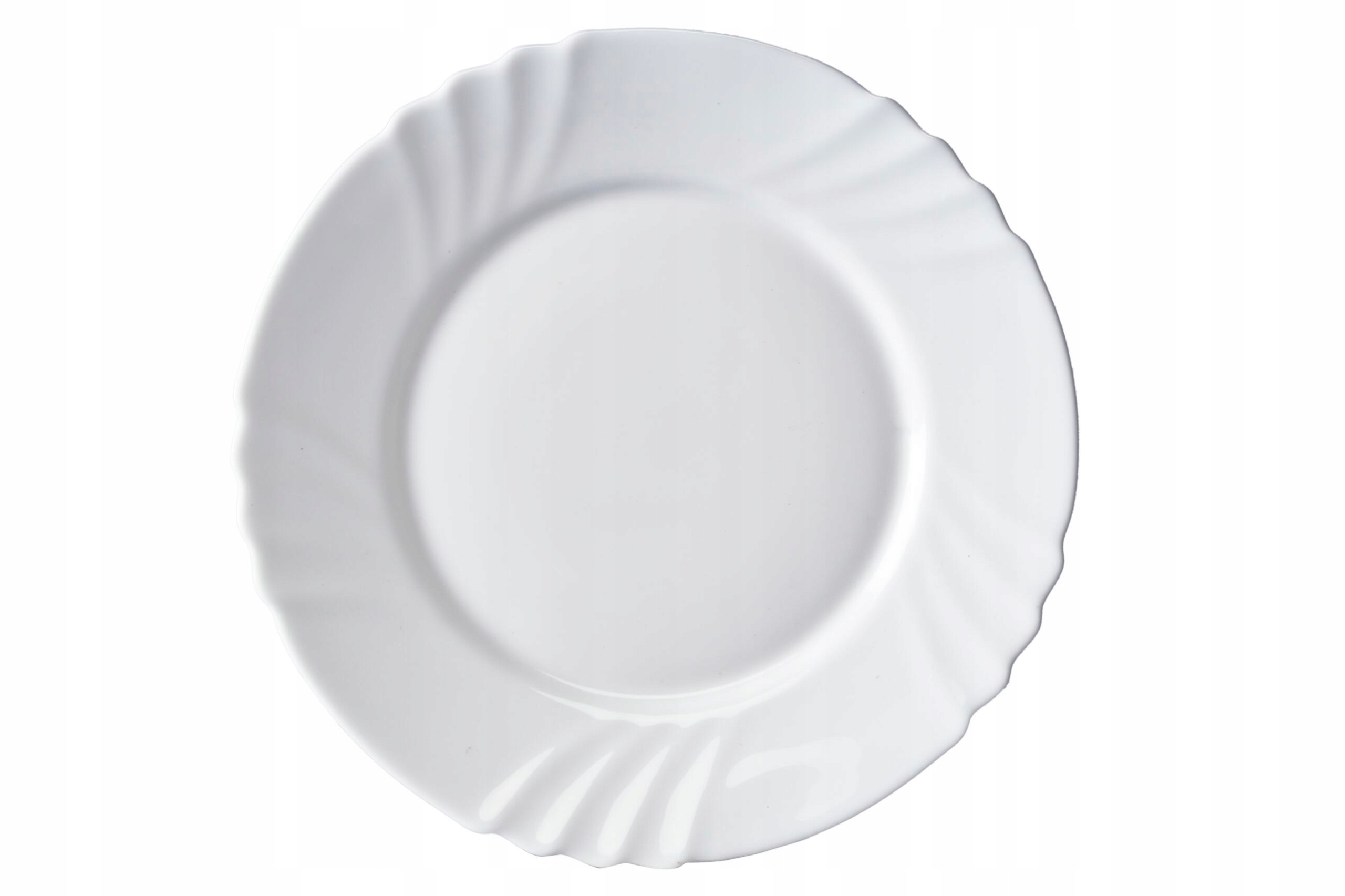 

Talerze Płytkie Bianco Białe Komplet 6 x 25cm