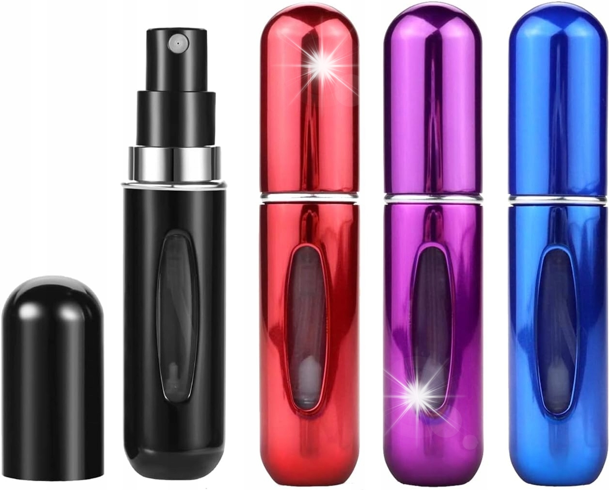 Mini Rozprašovače Parfémů Cestovní Rozprašovače 5 ML 4 Kusy Hliník Vysoký