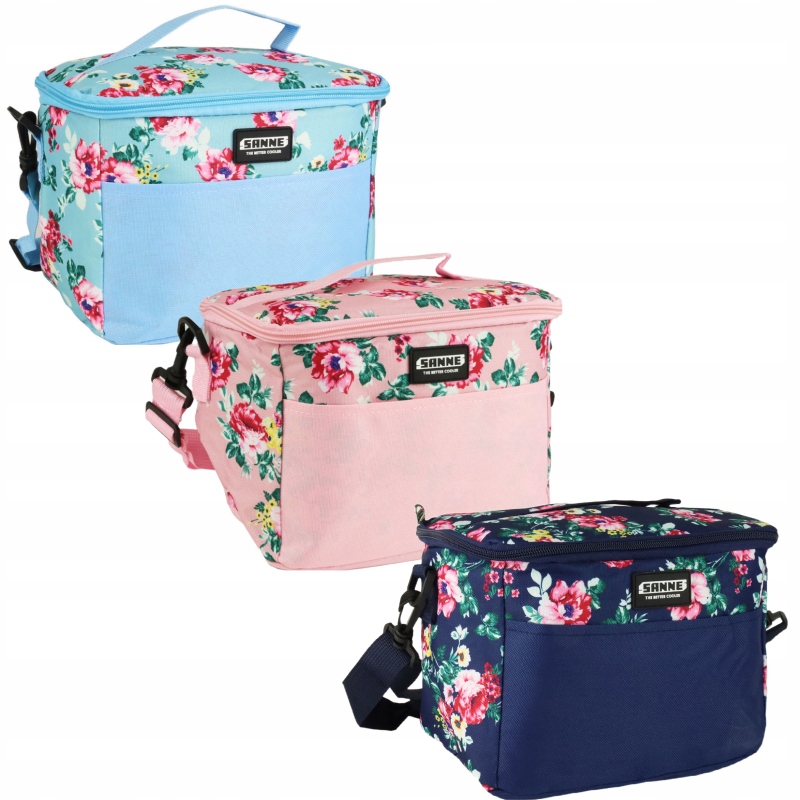 TORBA TERMICZNA 6L NA PLAŻĘ PIKNIK WAKACJE KWIATY