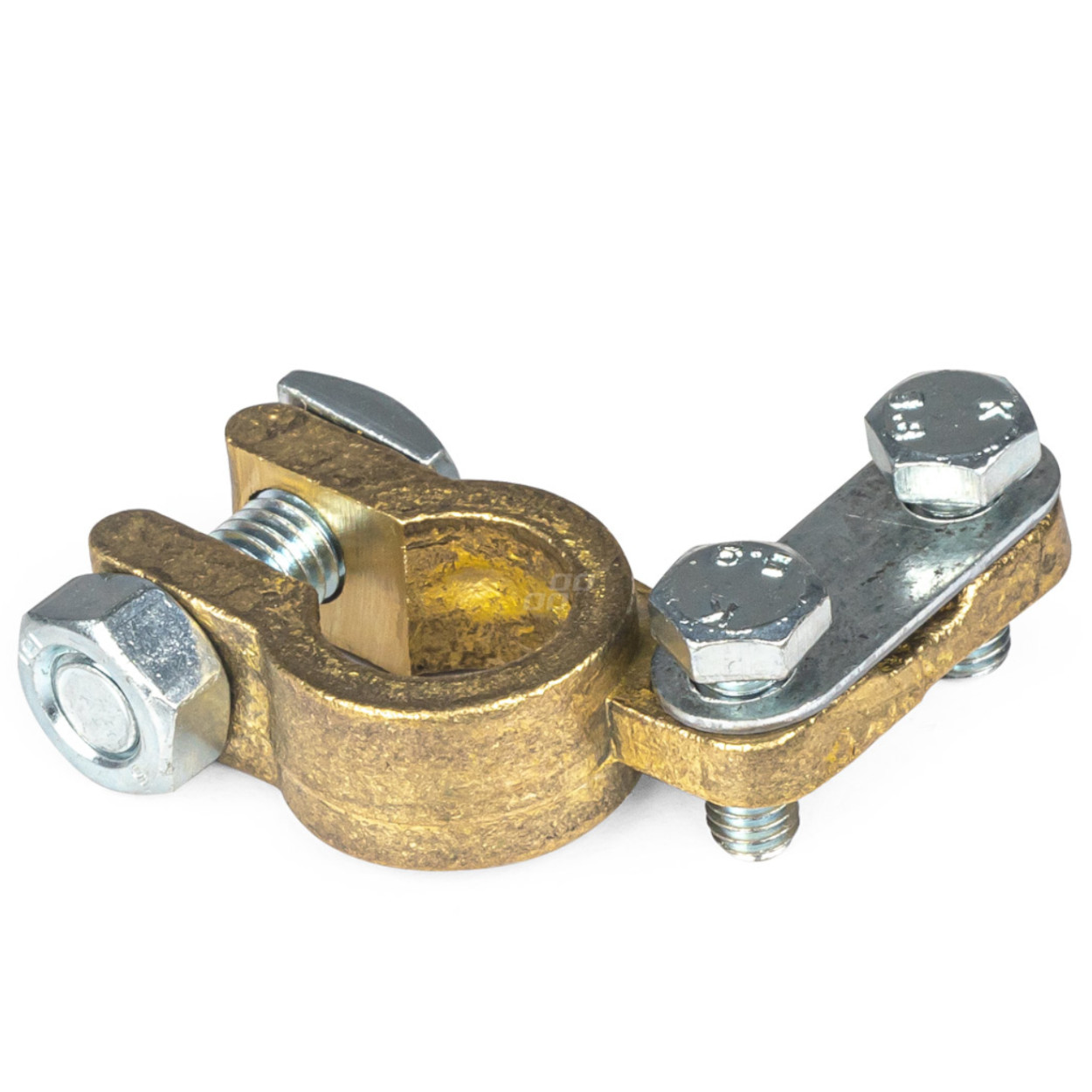 Klema plusowa akumulatora MOSIĄDZ wzmacniana dodatnia PLUS skręcana