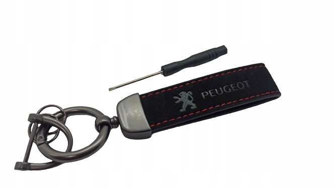 PEUGEOT BRELOK BRELOCZEK ALCANTARA SKÓRA PREZENT