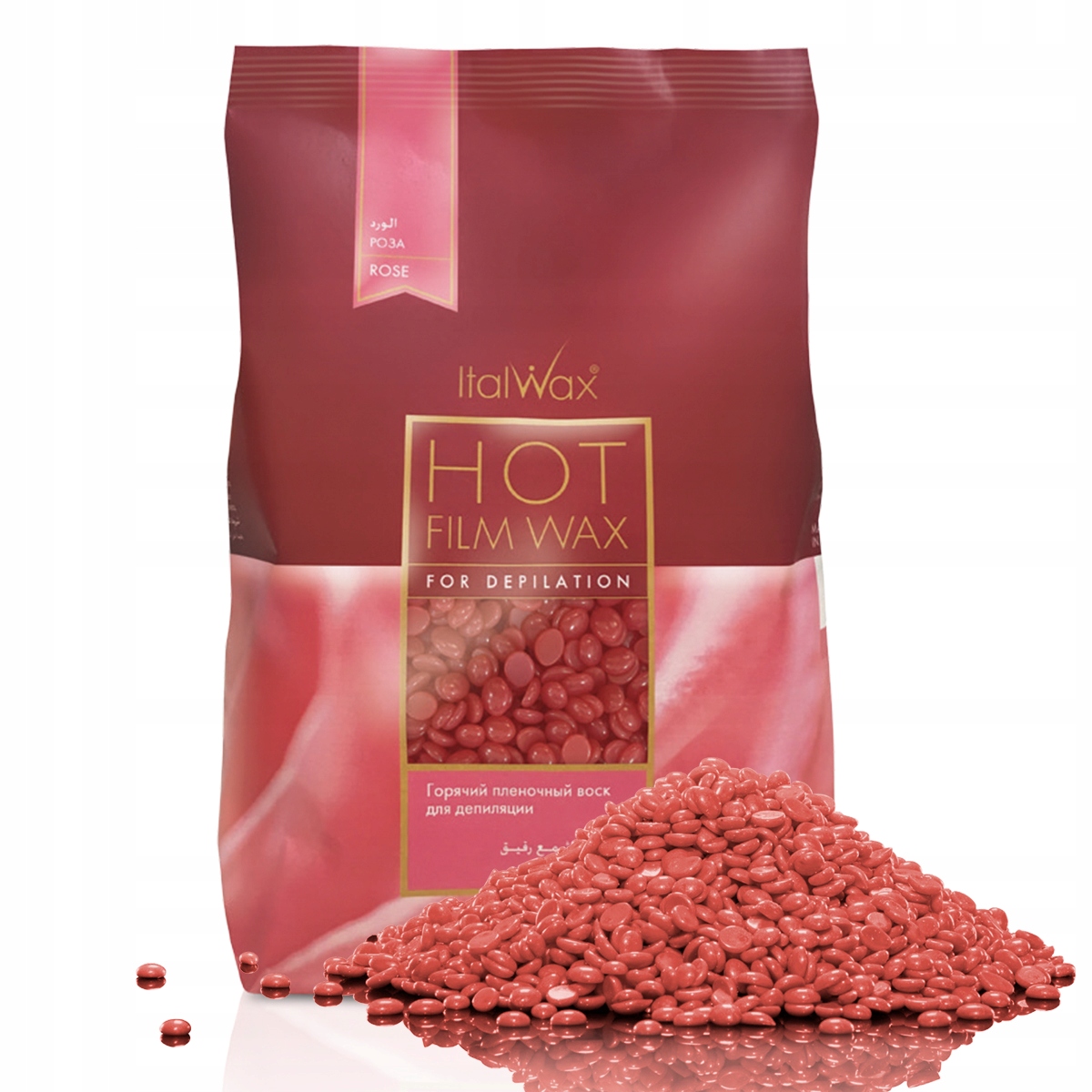 ITALWAX perełki dropsy wosk do depilacji Rose 1KG