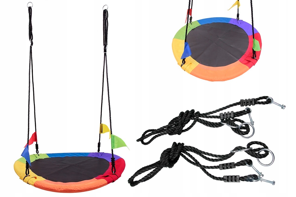 BOCIANIE GNIAZDO HUŚTAWKA BUJAK OGRÓD PREZENT XXL 120cm PREZENT DLA DZIECKA Maks. obciążenie 160 kg