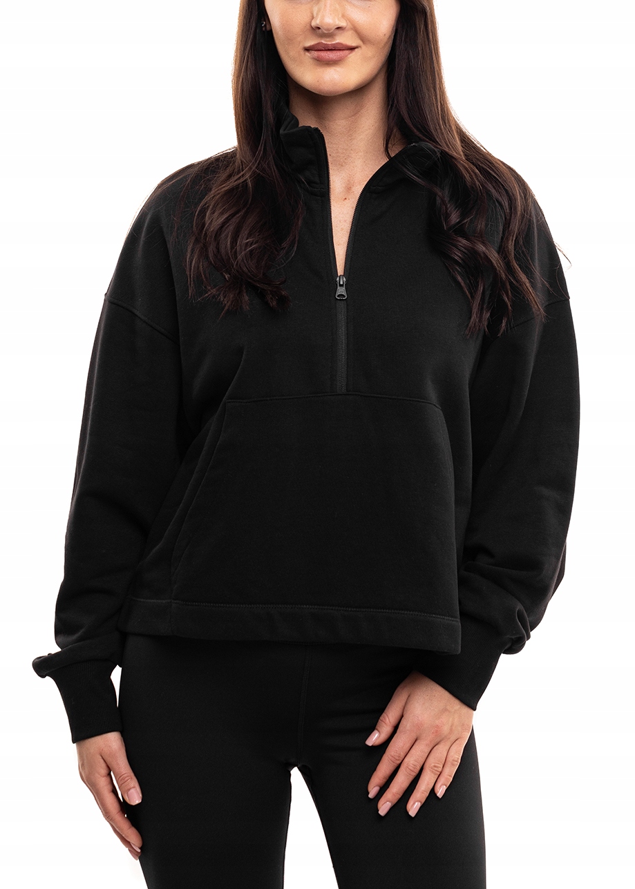 Mikina 4F Dresová Oversize Bavlněná bez kapuce Klokanka vel M