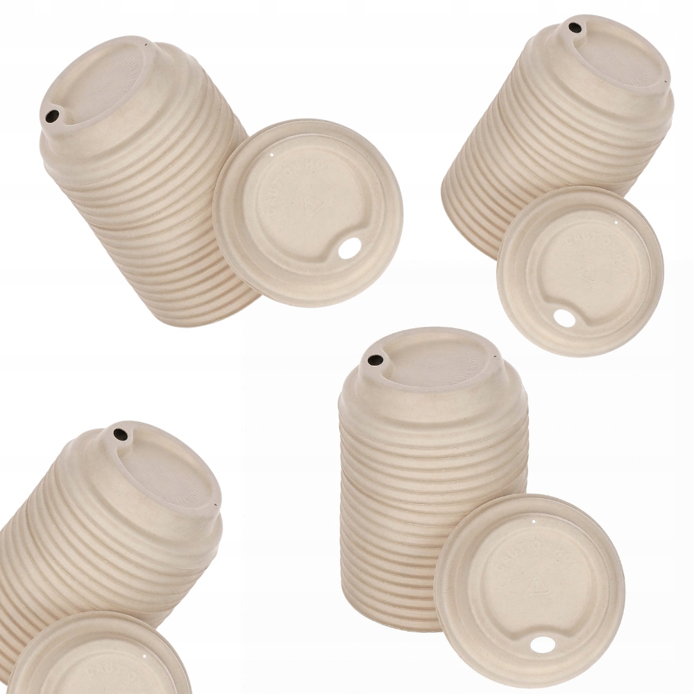 Wieczka z pulpy do kubków 360-500 ml 50 szt.