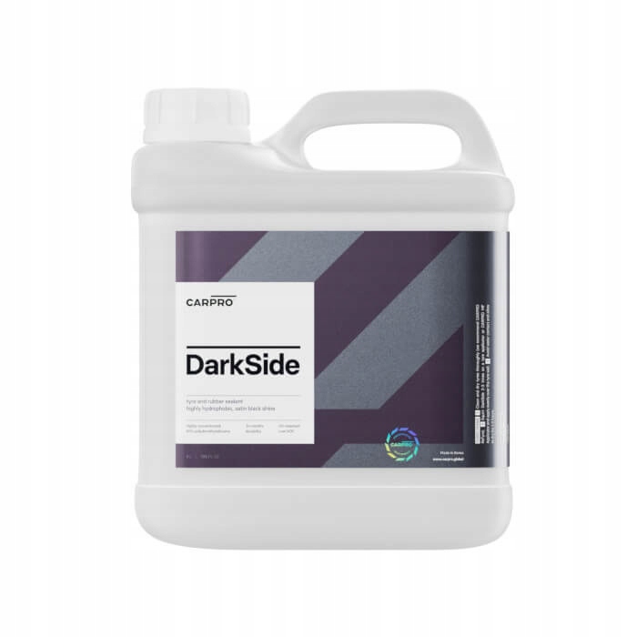 CarPro DarkSide – odolný dresing pneumatík a gumy, saténová povrchová úprava 4L