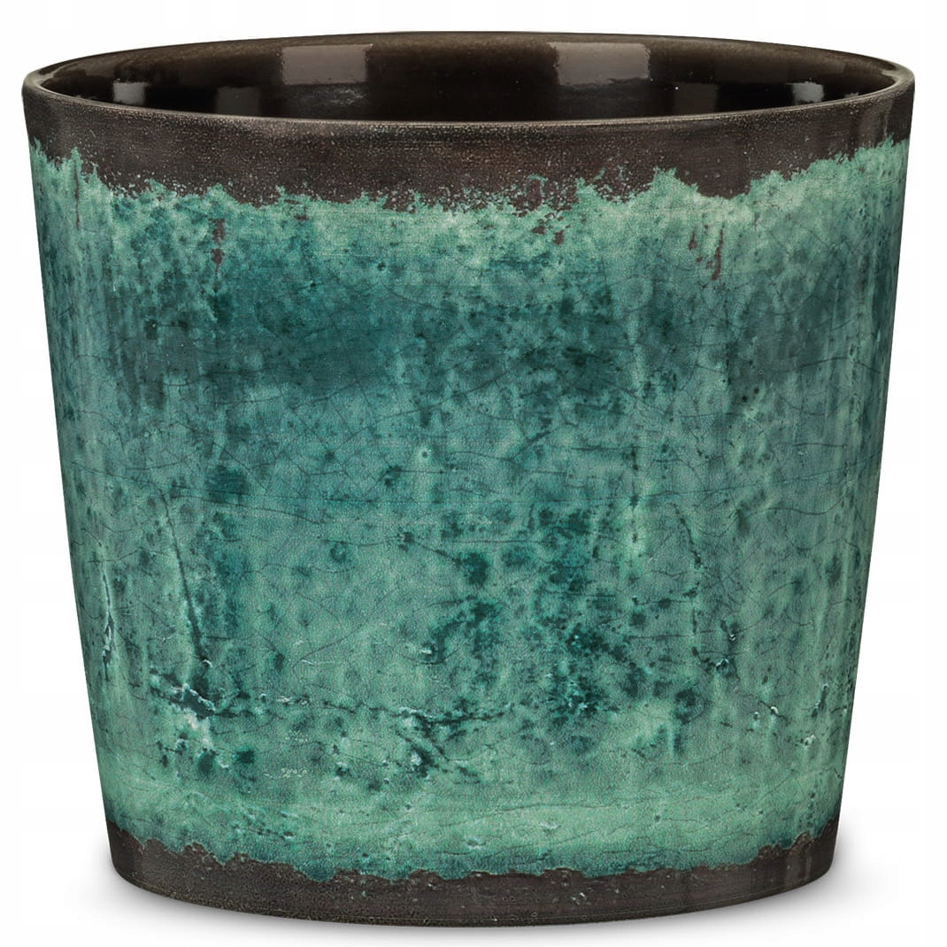 Niebieska osłonka na doniczkę 21 Scheurich donica