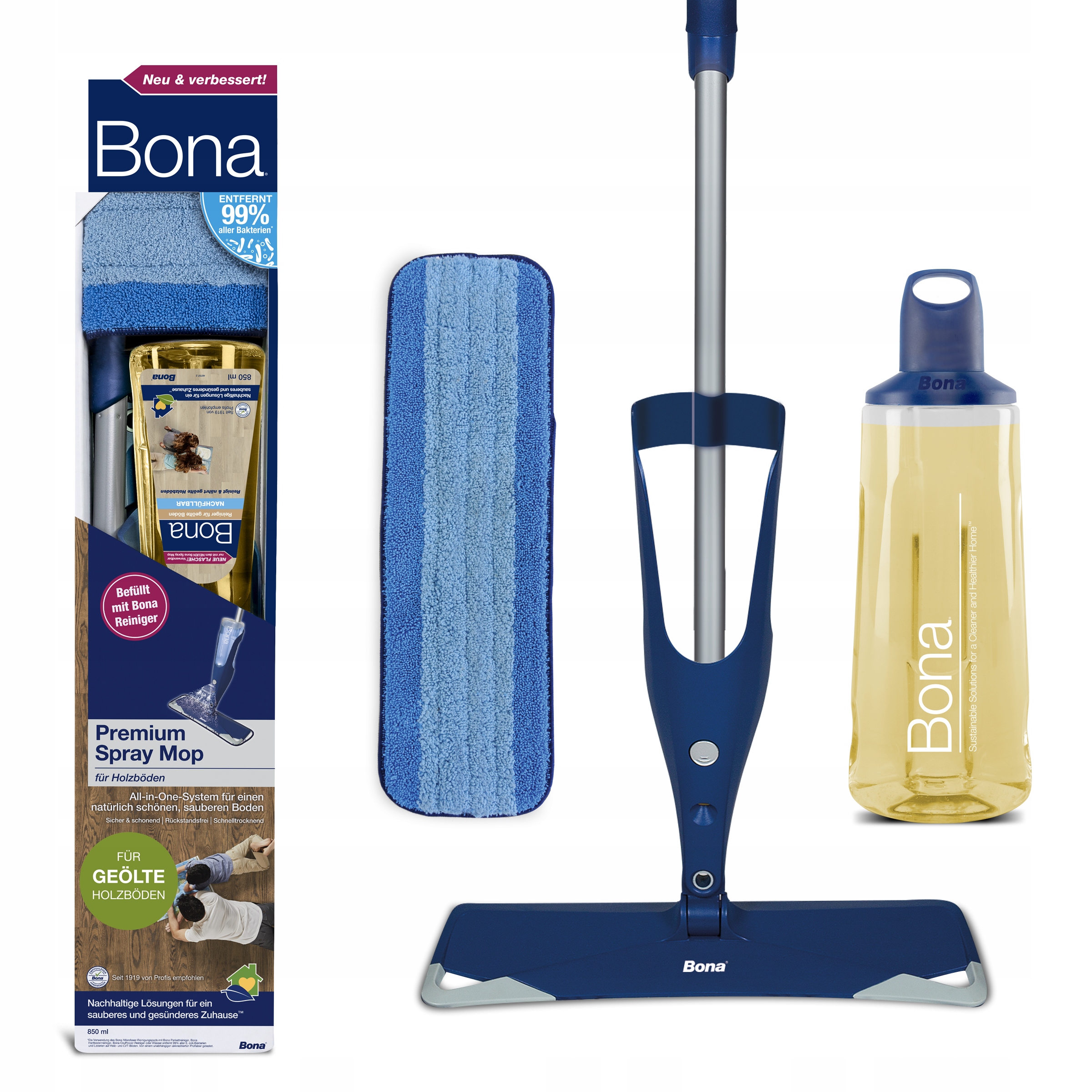 Bona Premium Spray Mop Oiled Wood s rozprašovačem pro olejované podlahy
