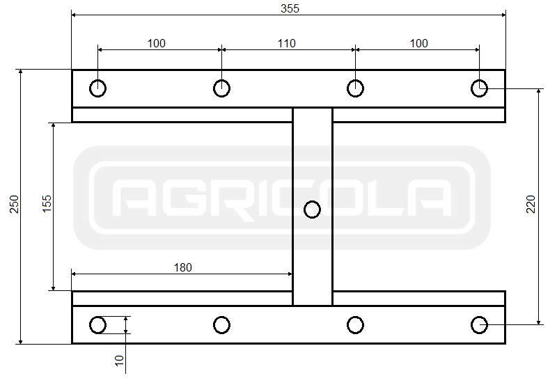 ZASUWA ZSYPOWA PRZYCZEPY DO ZBOŻA 250x355mm SZYBER BURTY HYDROLIDER Marka Hydrolider
