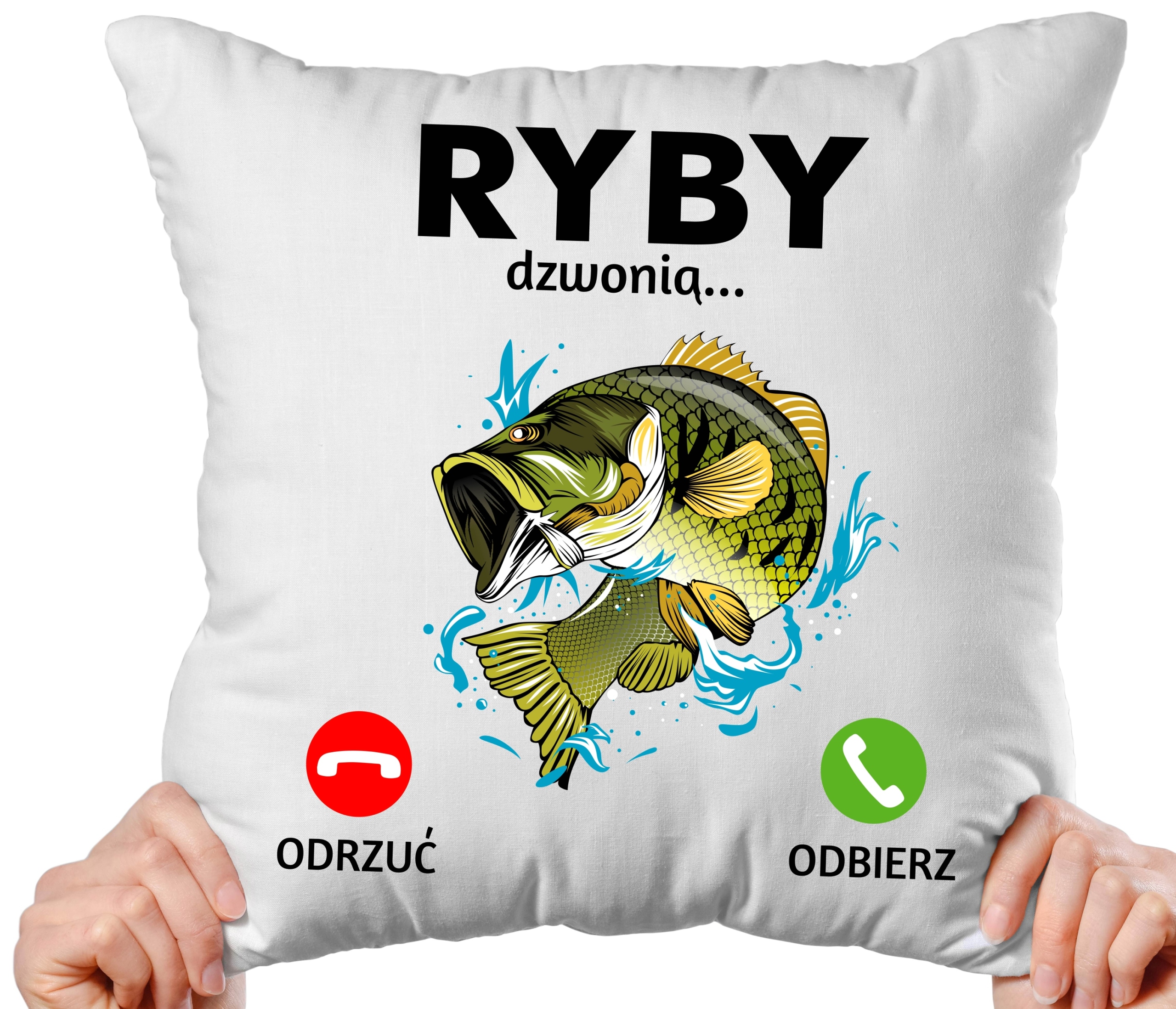 

Poduszka Wędkarza ryby dzwonią na urodziny