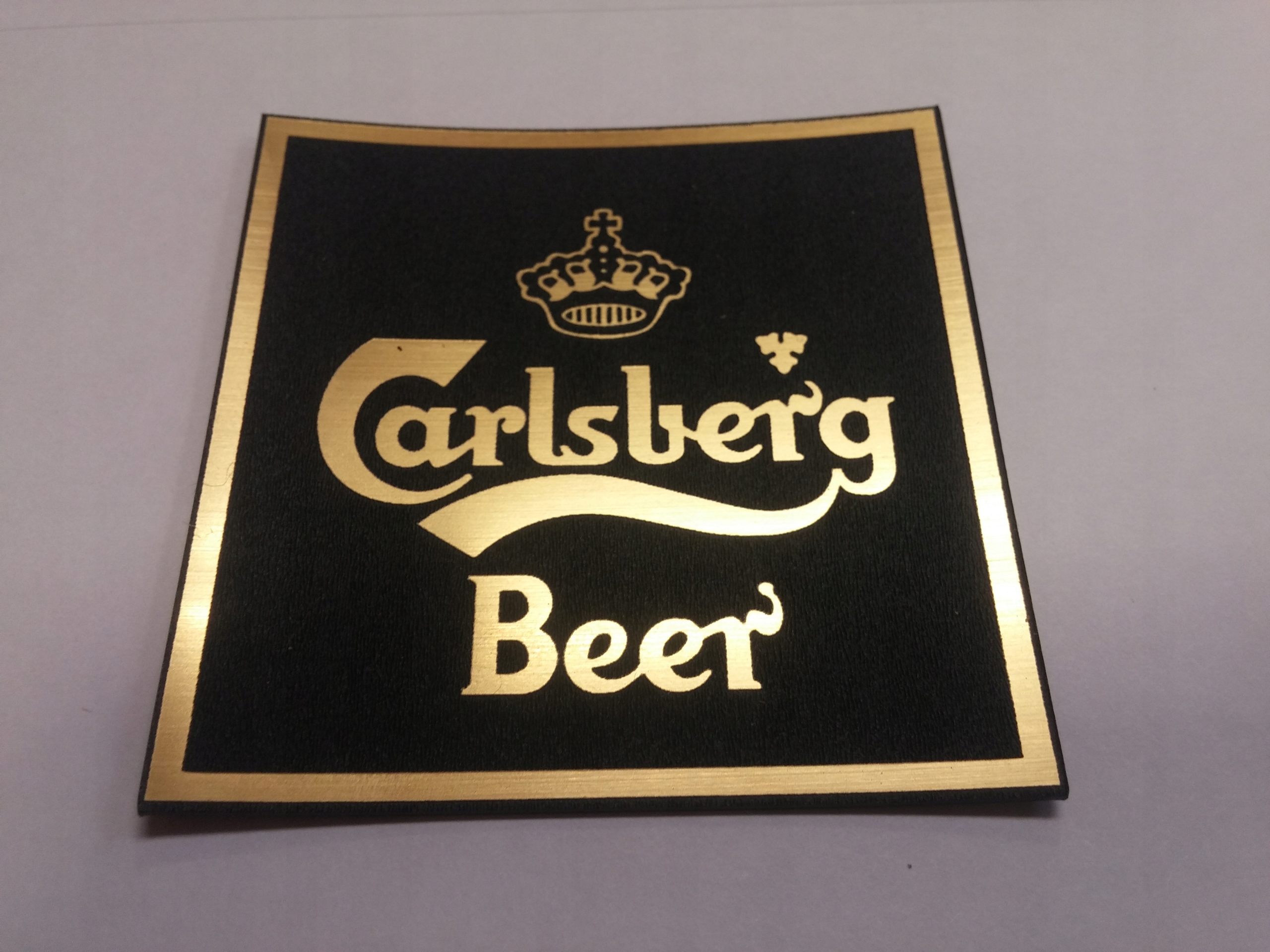 

Carlsberg naklejka emblemat logo 120x120mm*ZŁOTA