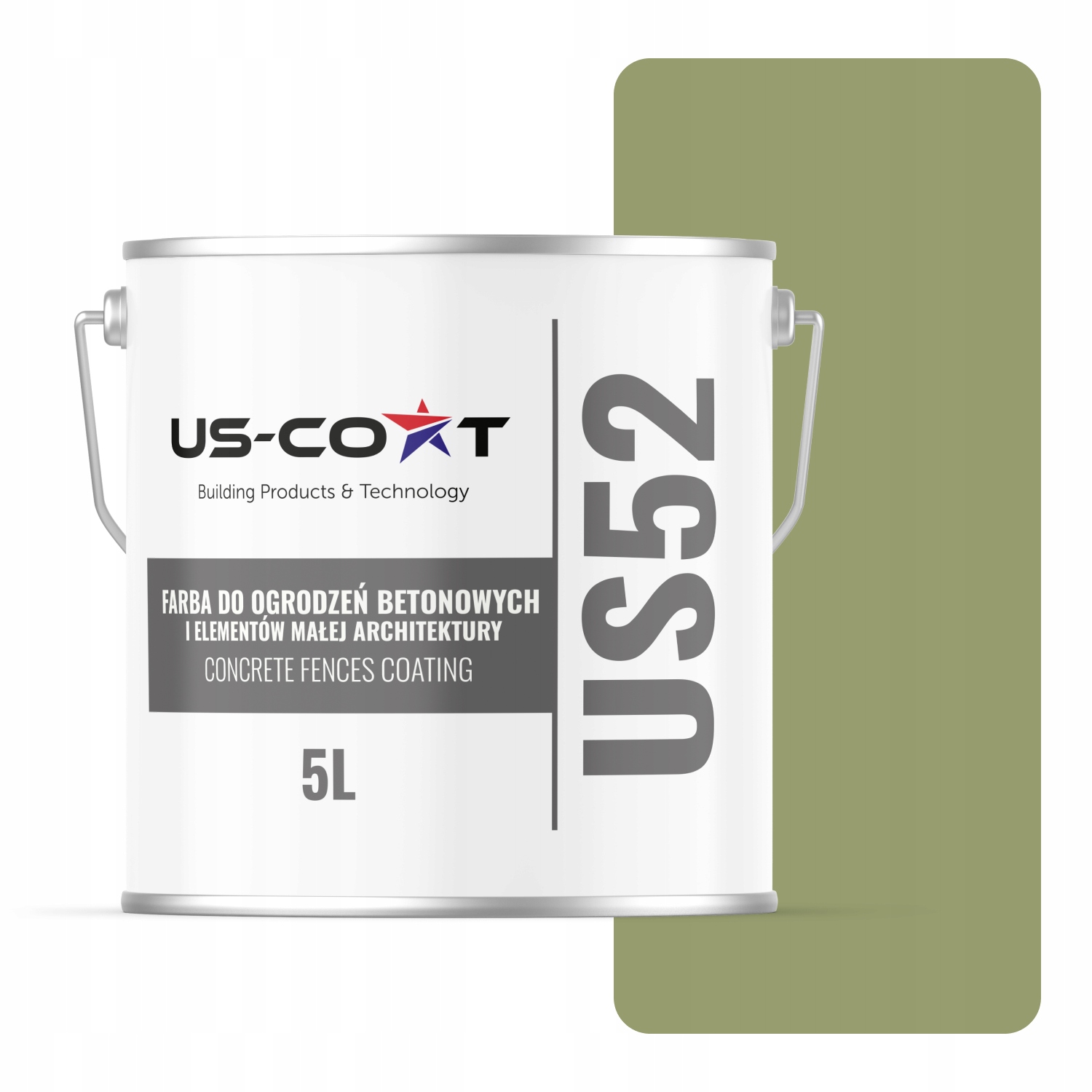 Farba Na Betón, Plotové Brány, Vonkajšia, 5 L, Farba Zelená, F484