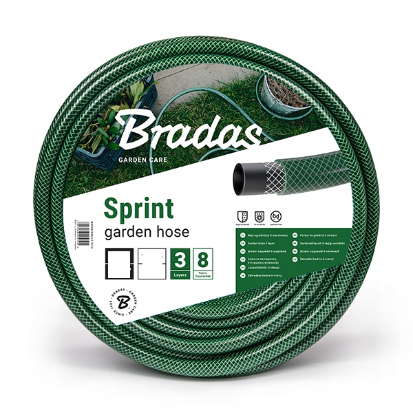 

Wąż ogrodowy Bradas Sprint 1/2" 30m 3-warstwowy