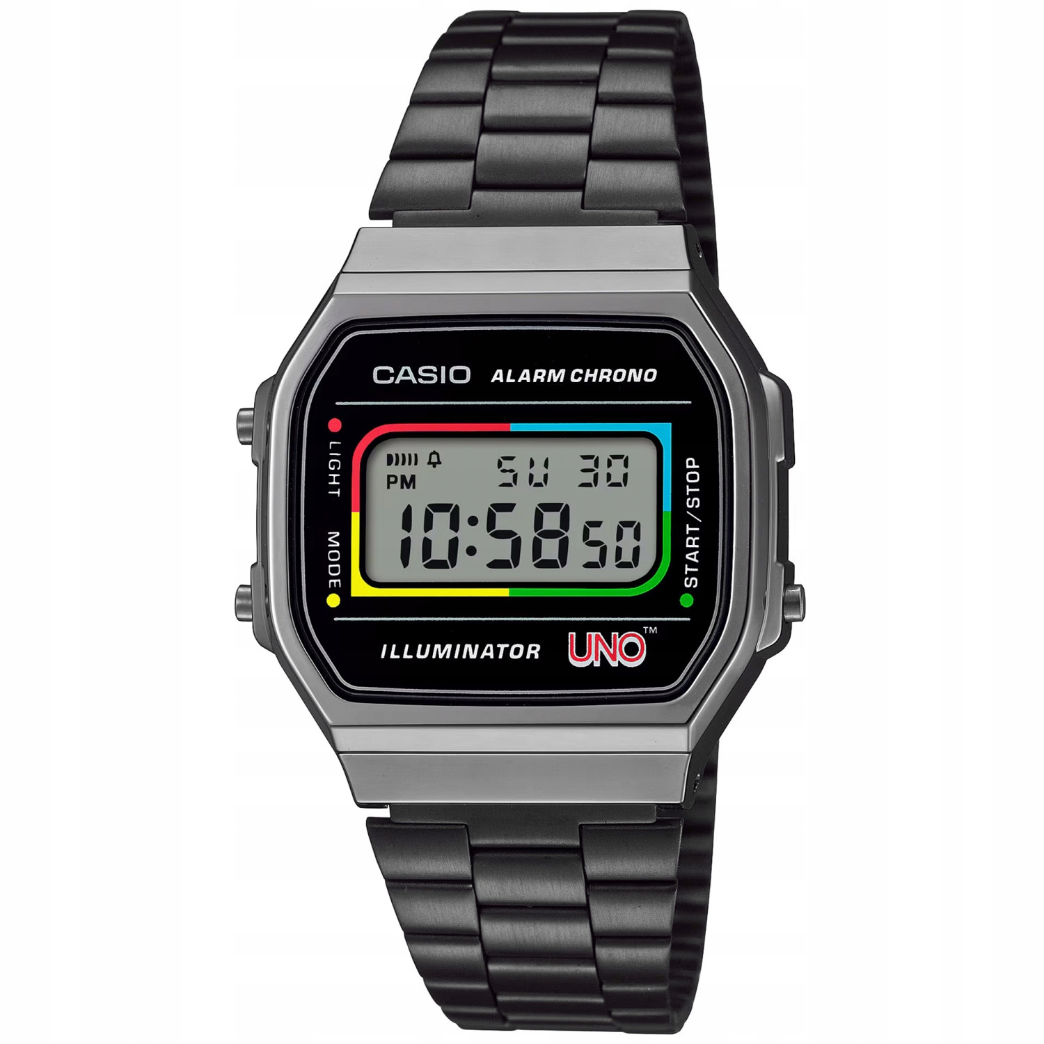 Casio Vintage A168WEUC-1AER Maxi x Uno černý náramek