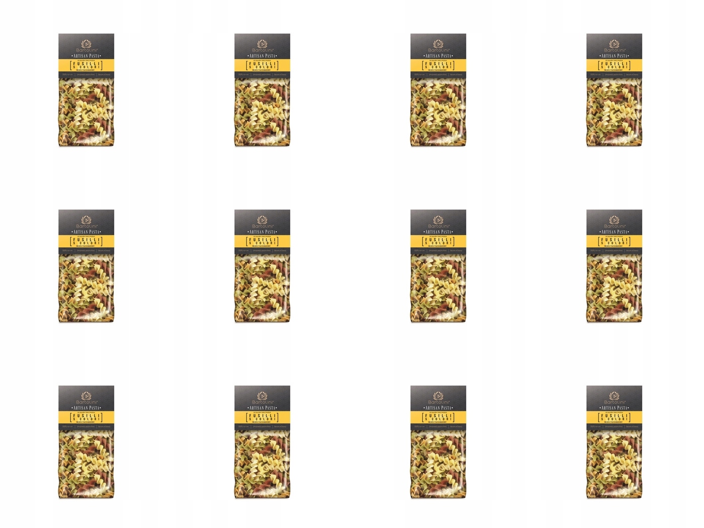 12 x 300 g Bartolini Těstoviny vřeteno 5-chuťový durum Karton