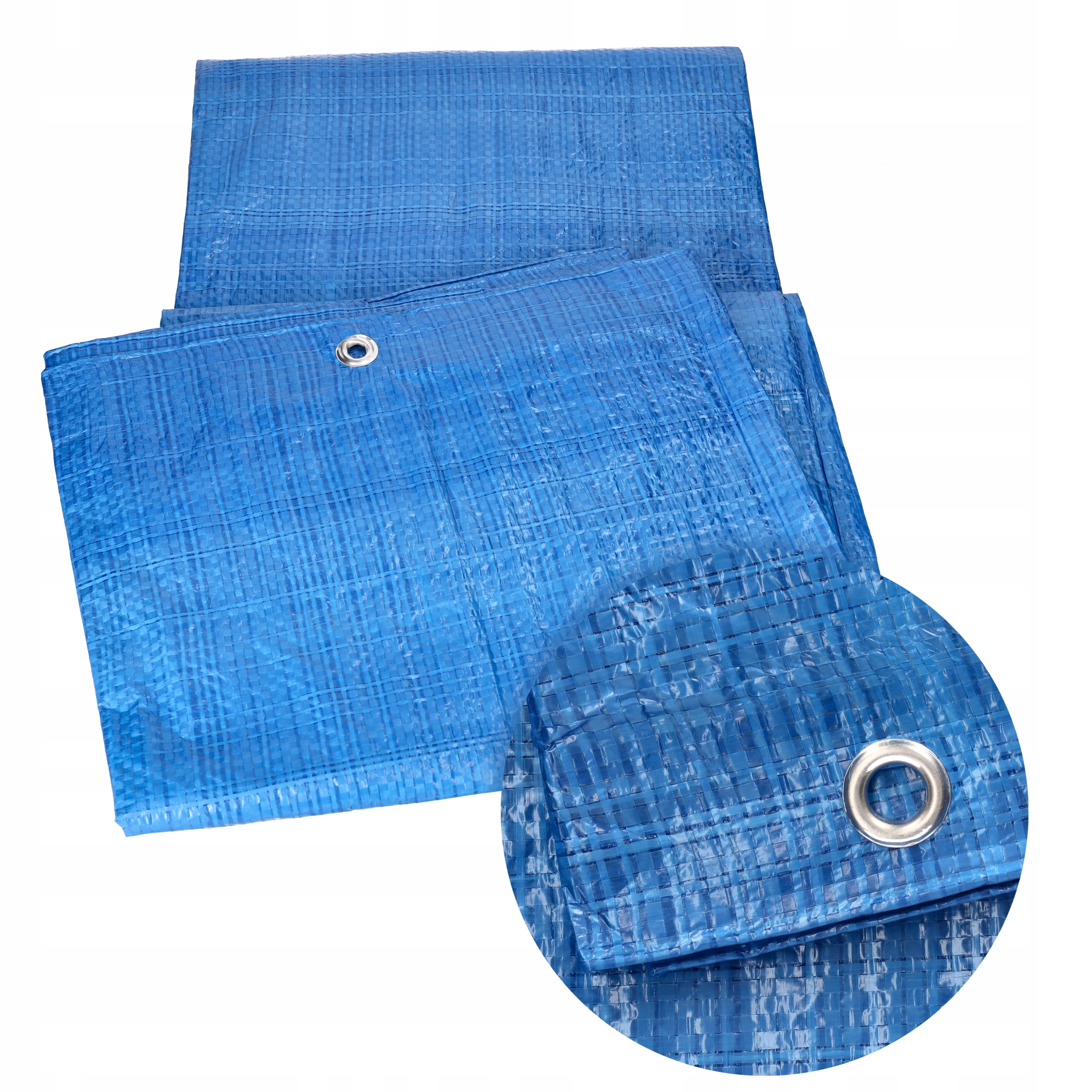 Ochranná plachta Modrá 8 m x 12 m Plachta 8x12 odolná vůči Uv záření, Voděodolná