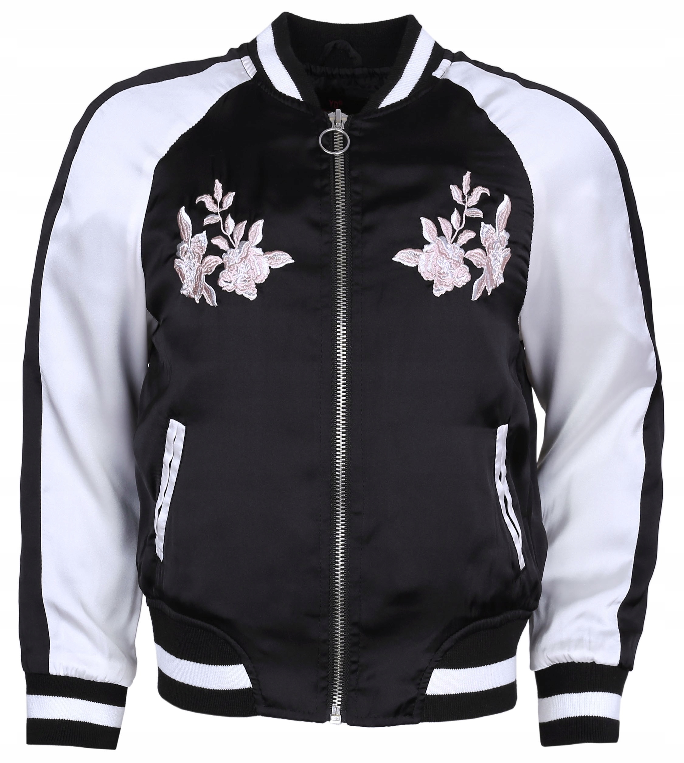 

Czarno-biała bluza bomberka Primark 7-8 lat 128 cm