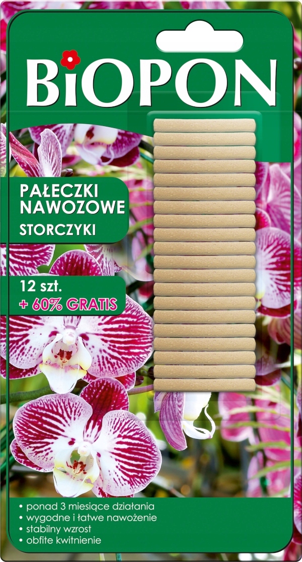 BIOPON NAWÓZ DO STORCZYKÓW W PAŁECZKACH 20szt.