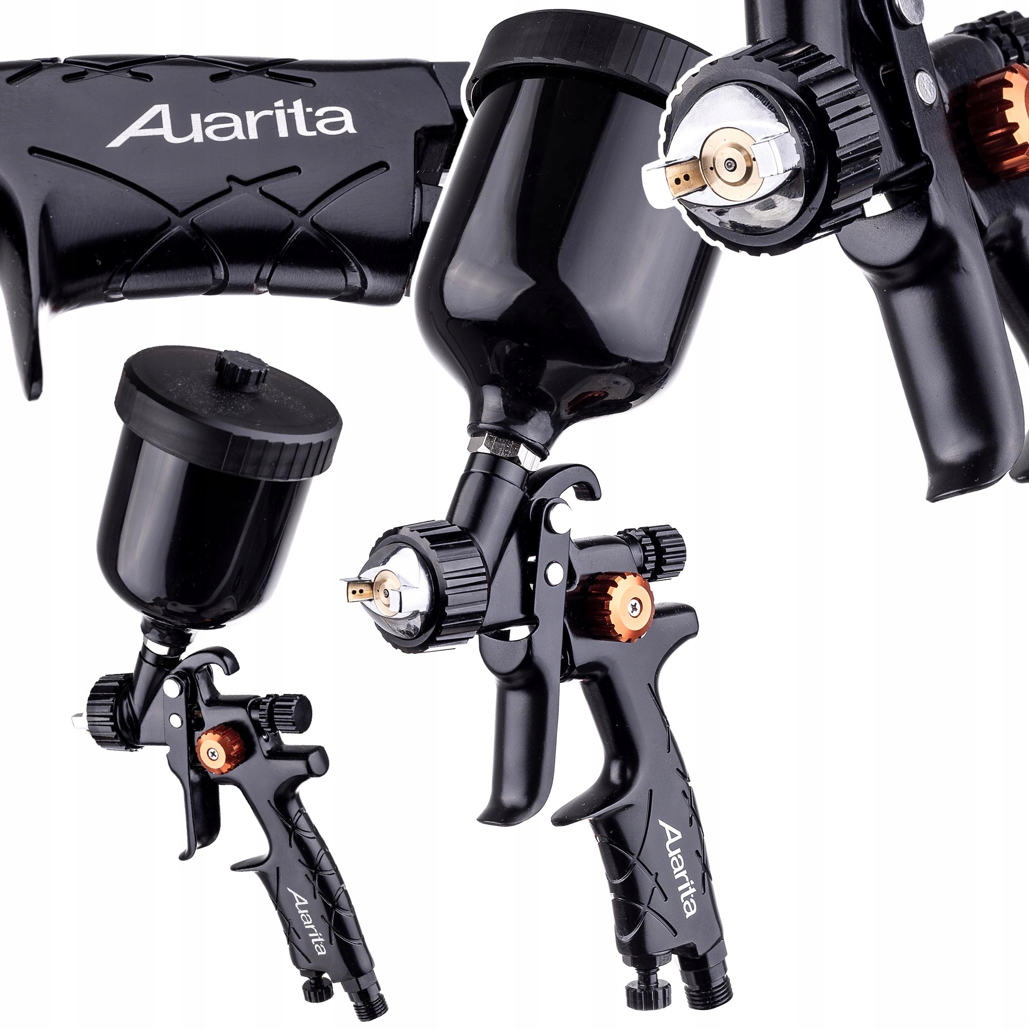 Lakovací Pistole Mini Hvlp Tryska 1,0 MM Pro Malty Nádrž 250 ML