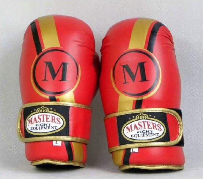 Rękawice otwarte puncher Sport Masters Rosm Point fighting czerwone L