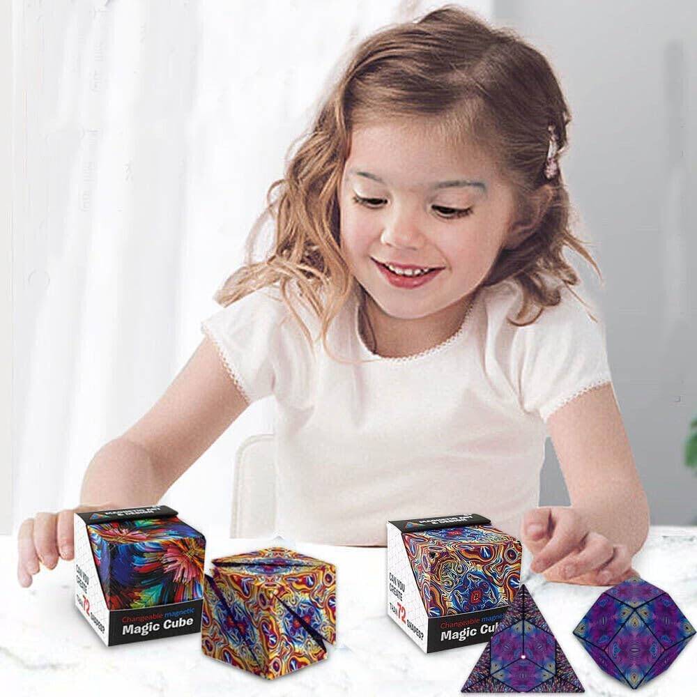Fidget Cube Magic Cube Antistresová kostka Destresující magnetická Pohlaví chlapci dívky