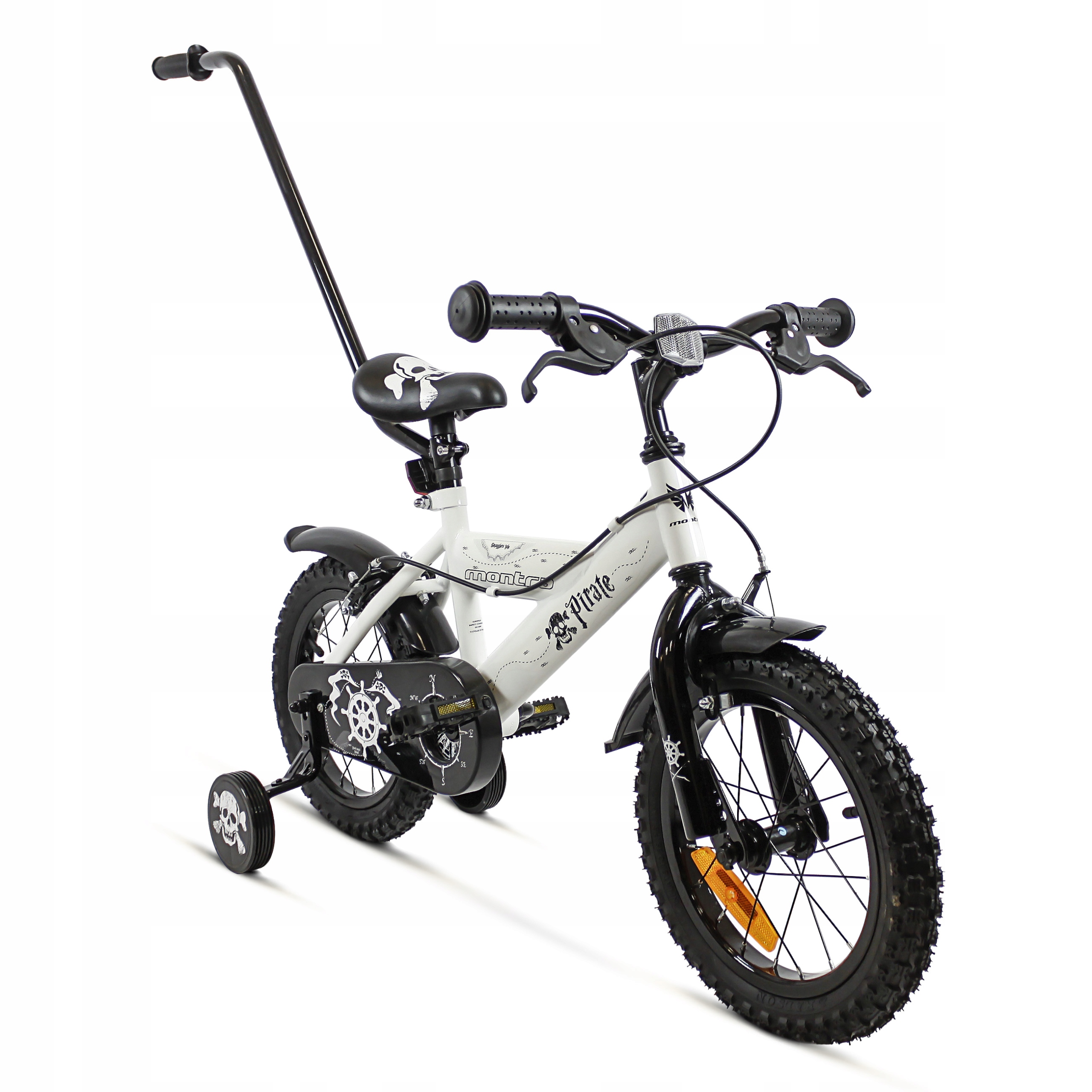 ROWEREK DZIECIĘCY DLA CHŁOPCA BMX BIAŁY 14 PIRATE Marka SIrox