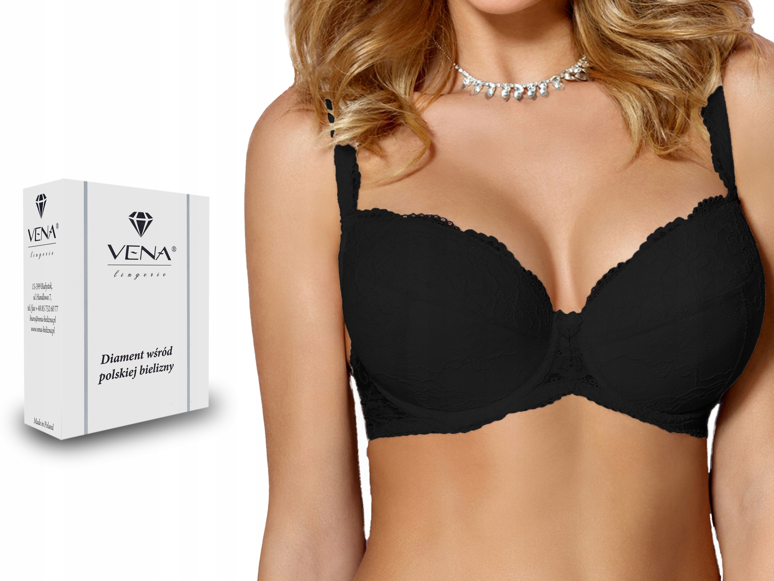 

VB-1181 Biustonosz Vena Push-up czarny 80C