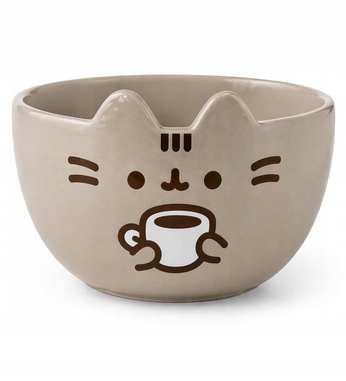 Miseczka MISKA CERAMICZNA PUSHEEN 530 ML Filiżanka Biała