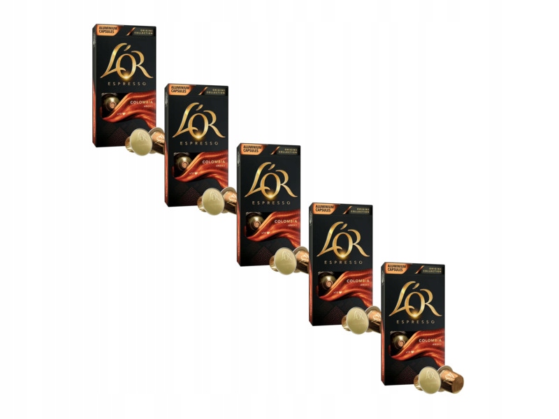 Kapsułki L'or Espresso Origins Colombia do ekspresu Nespresso 10szt x 5