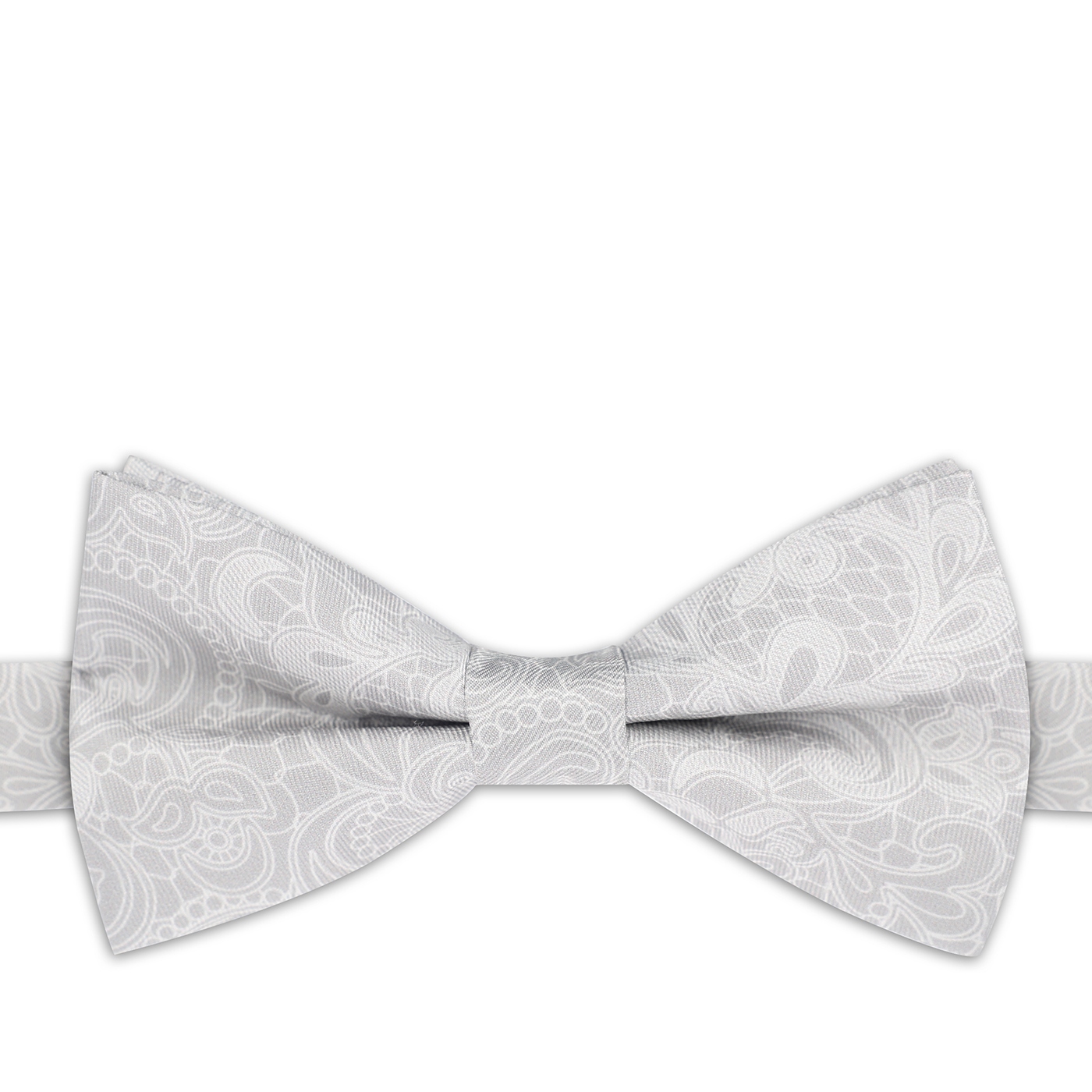 Hedvábná šedý motýlek s folklorním vzorem Pako Lorente jako dárek