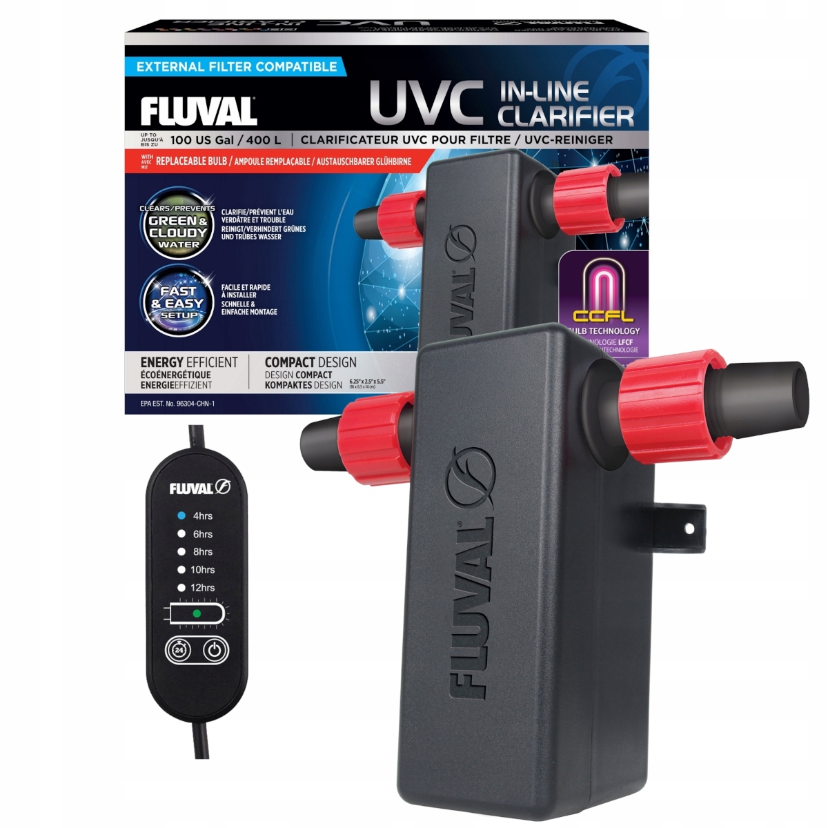 Levně Fluval Uvc In-Line Clarifier – Uv-c sterilizátor do akvária 400 l