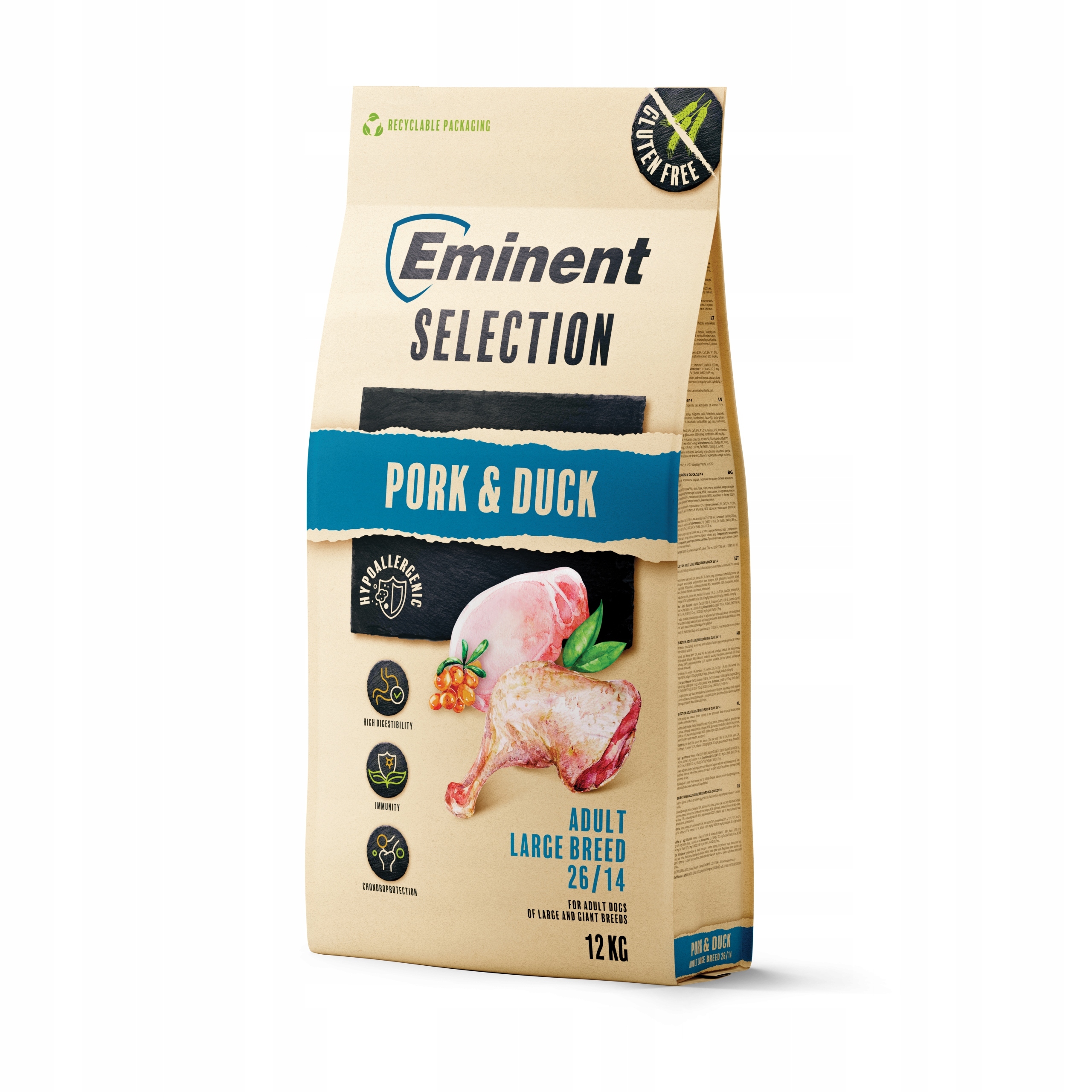 Eminent Selection Adult Large Breed Pork&Duck 26/14 12kg
