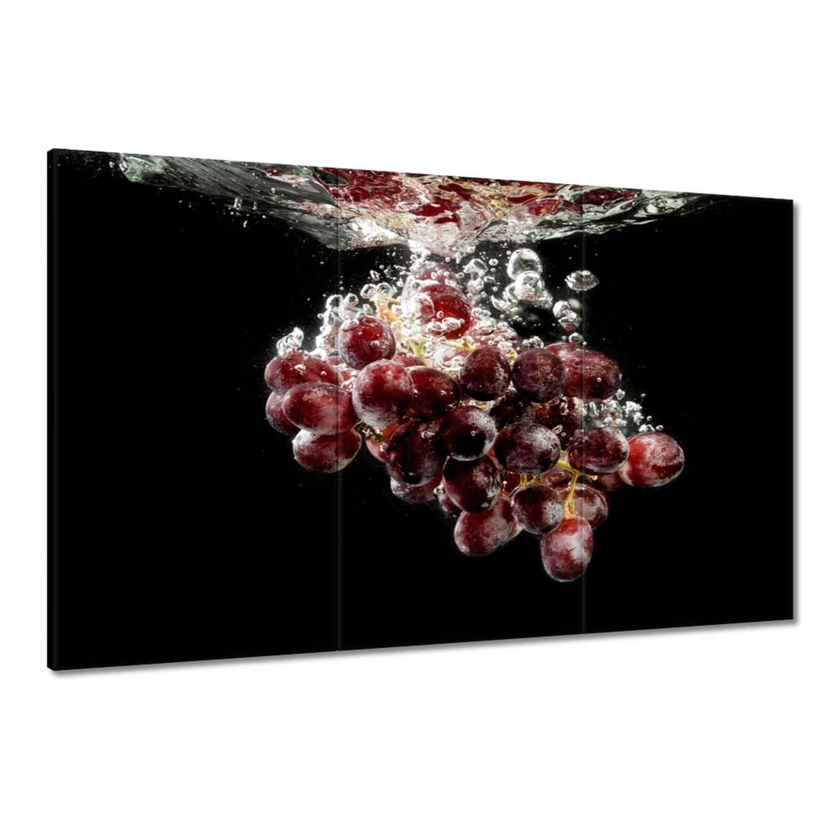 Obrazy 120x80 Tmavé hroznové víno ve vodě