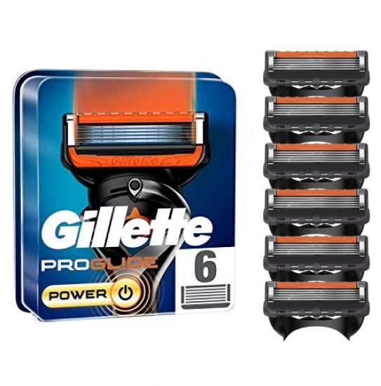 Gillette Fusion Proglide Power náplně 6 ks Usa/uk bez pudru