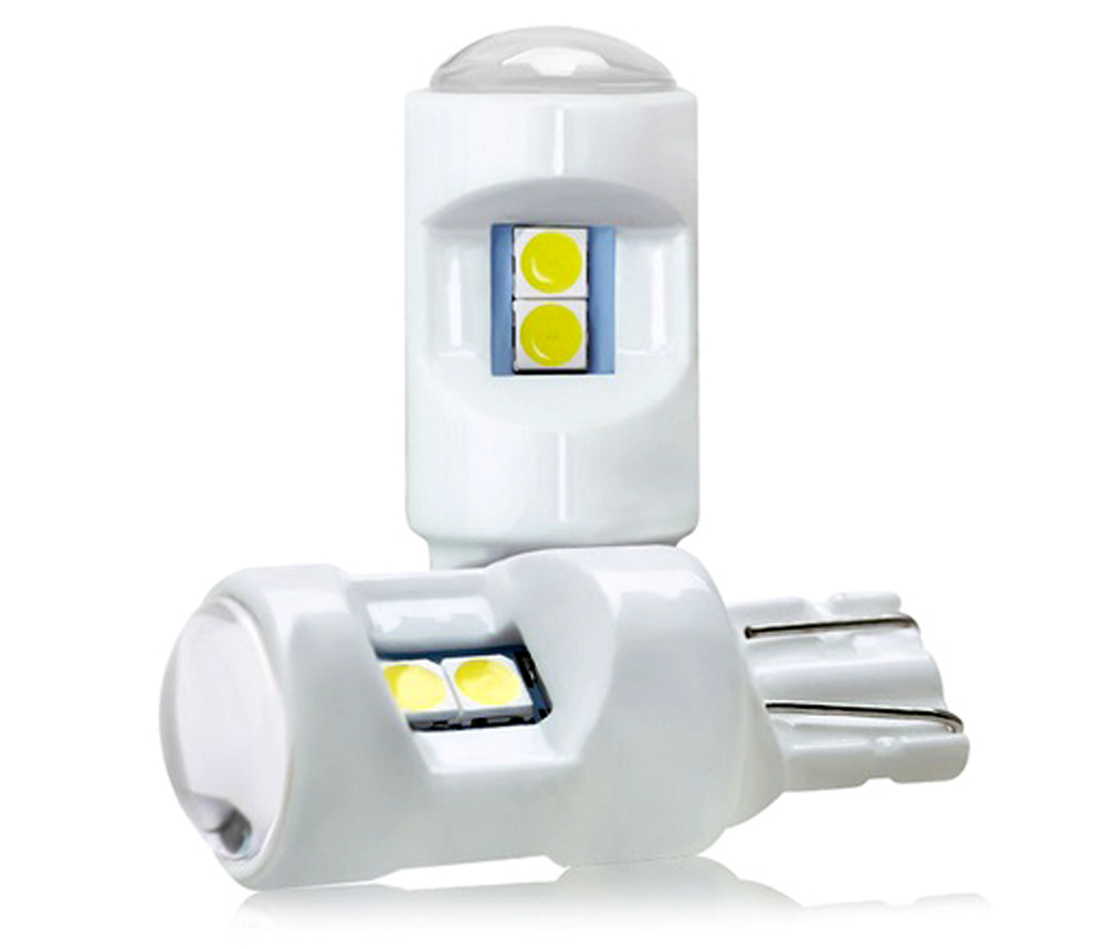 

W5W 3030 ceramiczna T10 6 led smd 3030 soczewka