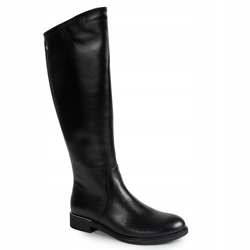 Lemar 70150 Černé Kožené Kozačky 38