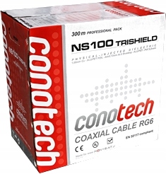 Koncentrická Kabela NS100 Trishield Pull Box 300 m