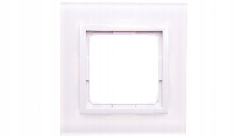 

Simon 54 Nature Ramka pojedyncza szkło Biała Perła