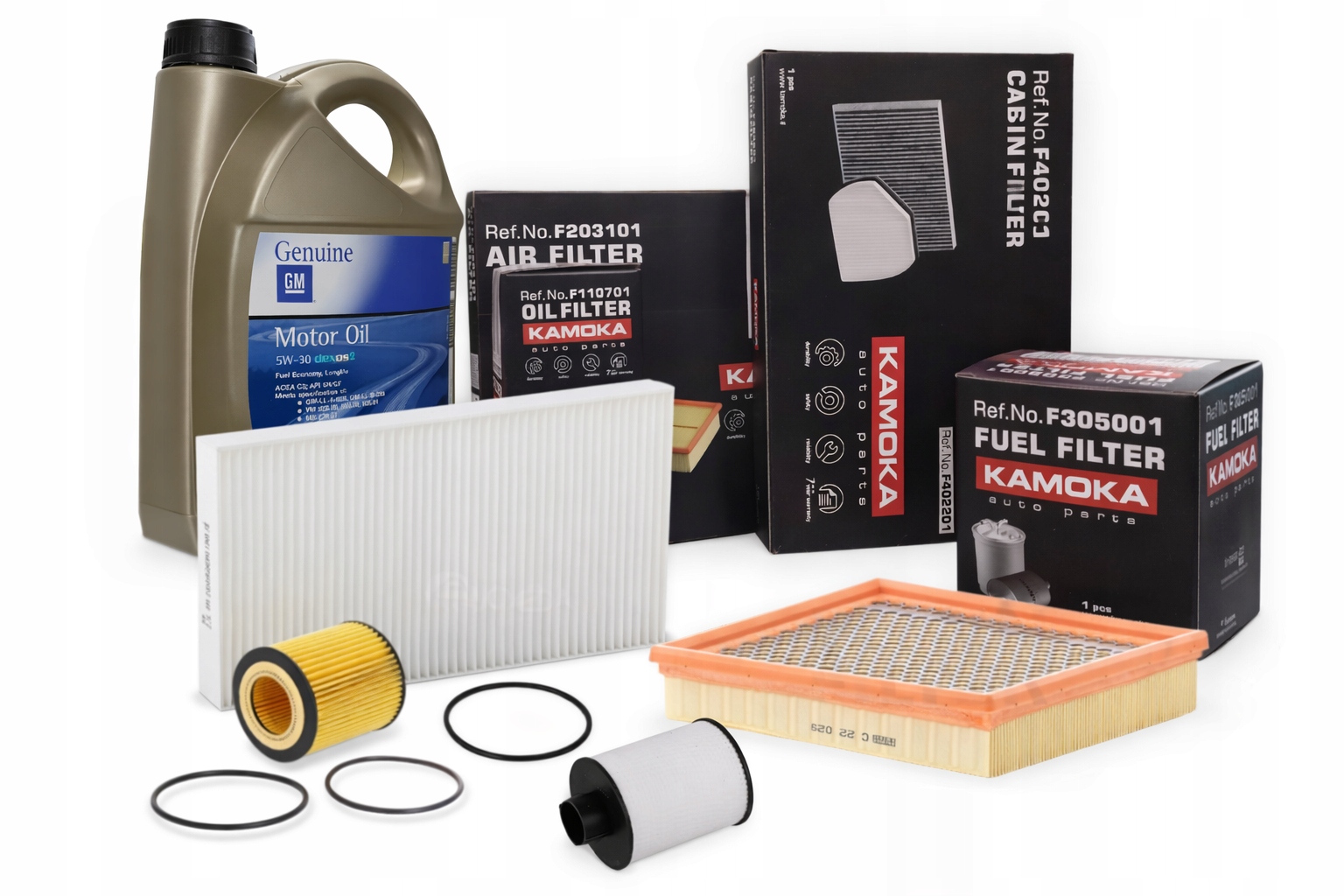 Sada 4 filtrů Opel Vectra C Signum 1.9 Cdti Olej Gm 5W30 DEXOS2 5L