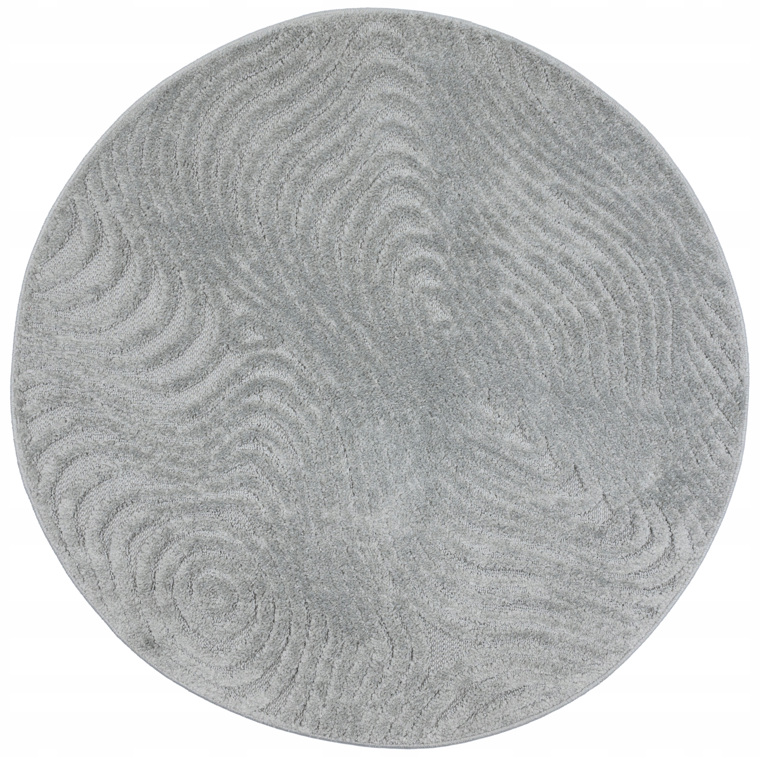 Koberec Boho Cora 120 cm Šedý kulatý do obývacího pokoje Ložnice, moderní