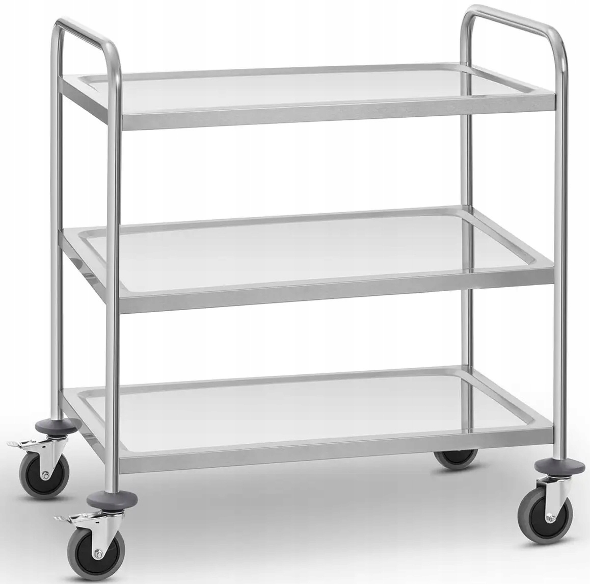 Wózek kelnerski 3 półki nośność 150 kg Royal Catering RCSW-3SQ2 10011223