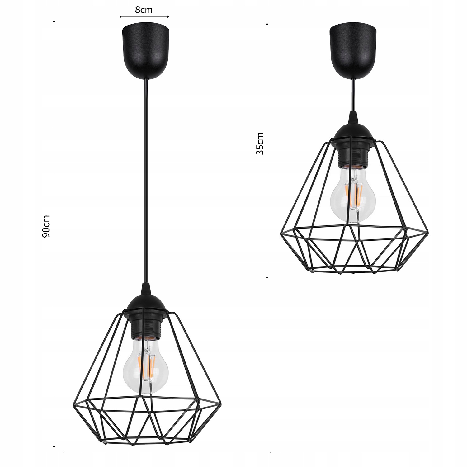 LAMPA SUFITOWA WISZĄCA W STYLU LOFT E27 Marka Led-lux