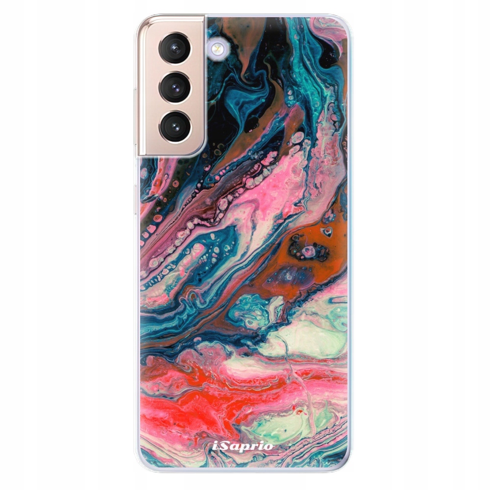 Silikonowe etui iSaprio Abstract Paint 01 do Samsung Galaxy S21