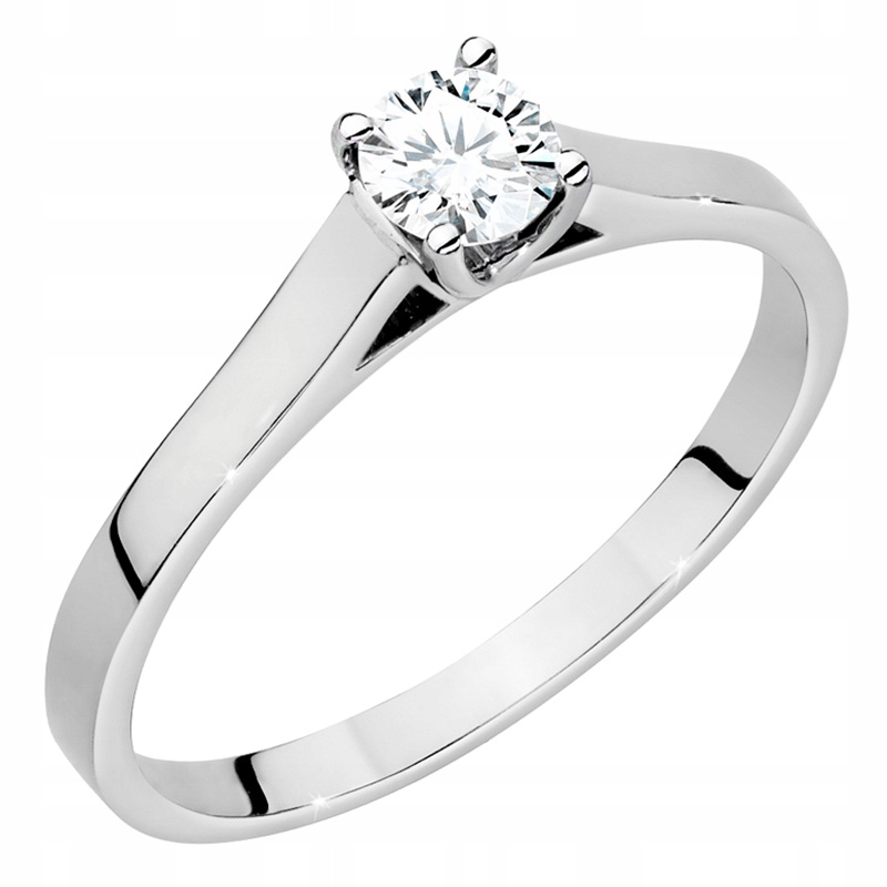 PIĘKNY ZŁOTY PIERŚCIONEK 585 z BRYLANTEM 0,40ct