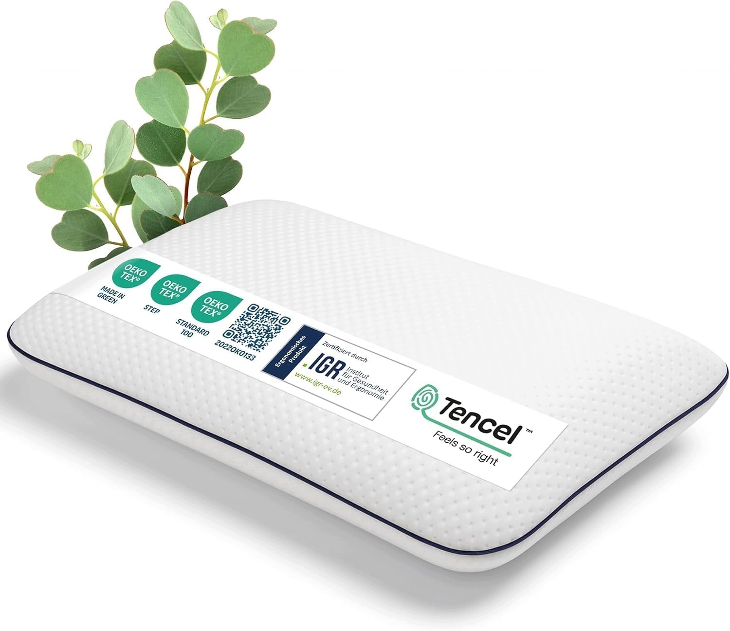 Poduszka Ergonomiczna Memory Foam Tencel 60X40X10 Ortopedyczna Dolcisogni