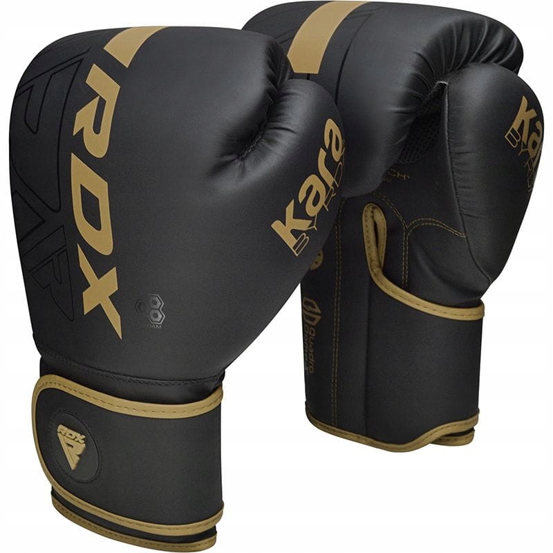 Boxerské rukavice Rdx F6 černo-zlaté 12 oz