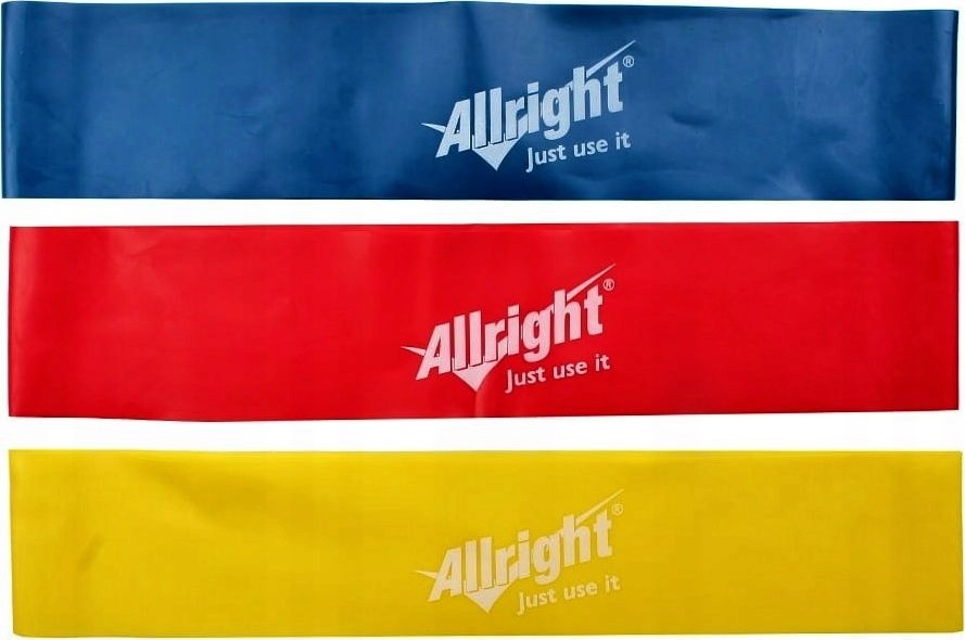 TAŚMY DO ĆWICZEŃ X-BAND GUMY OPASKI OPOROWE PILATES FITNESS 3 SZTUKI Model FE08081