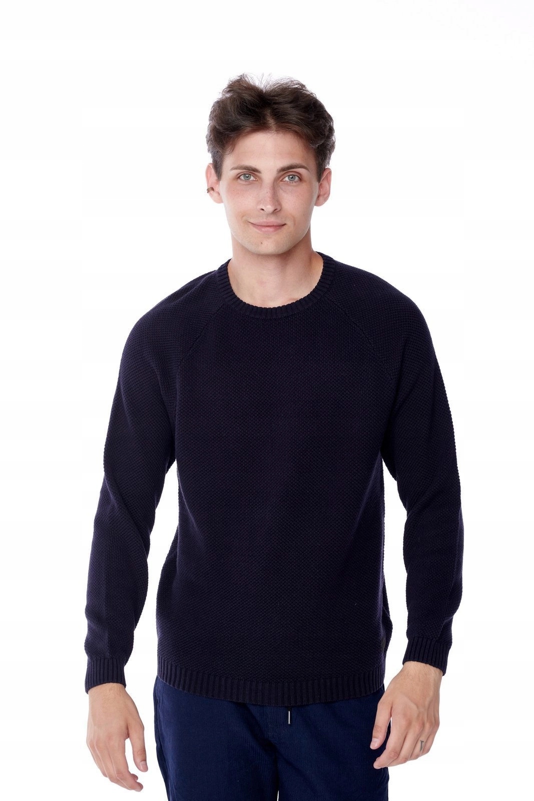 Pánský svetr Lee Rice Knit Midnight Navy L83MOCMA Velikost S
