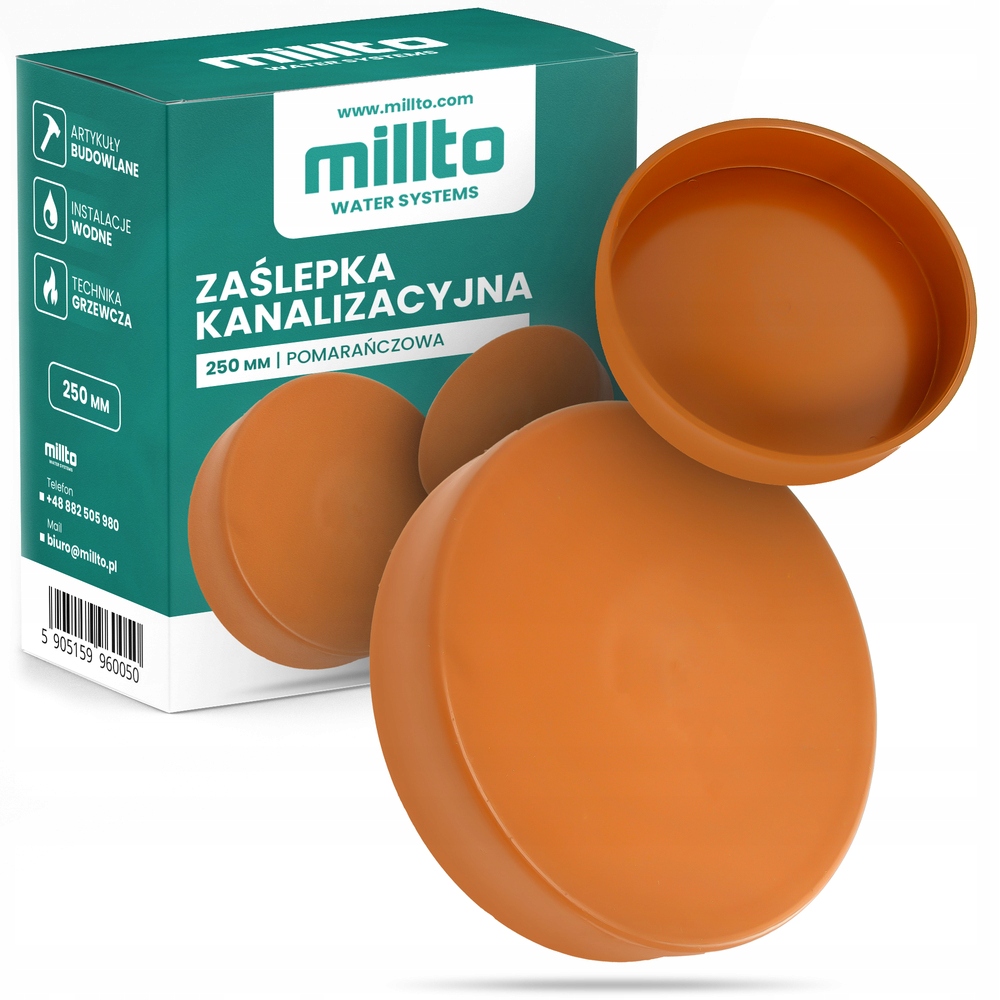 

Zaślepka kanalizacyjna 250 pomarańczowa korek